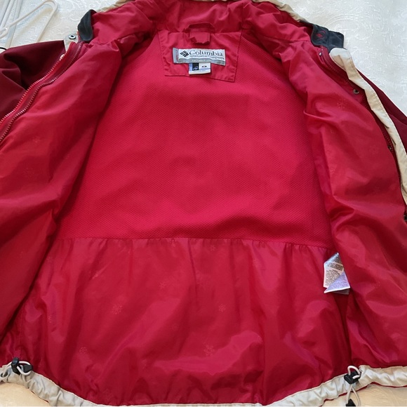 COLUMBIA Red Vertex Core Interchange Lightweight Jacket Shell Ladies Size M - Picture 12 of 16